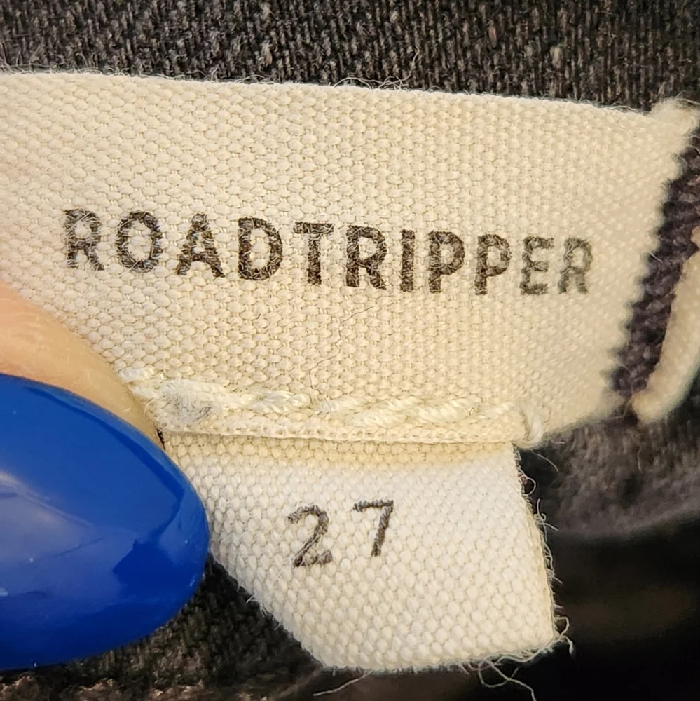 Madewell Roadtripper Jeans Women's Size 27 Black Skinny Mid Rise Denim‎
